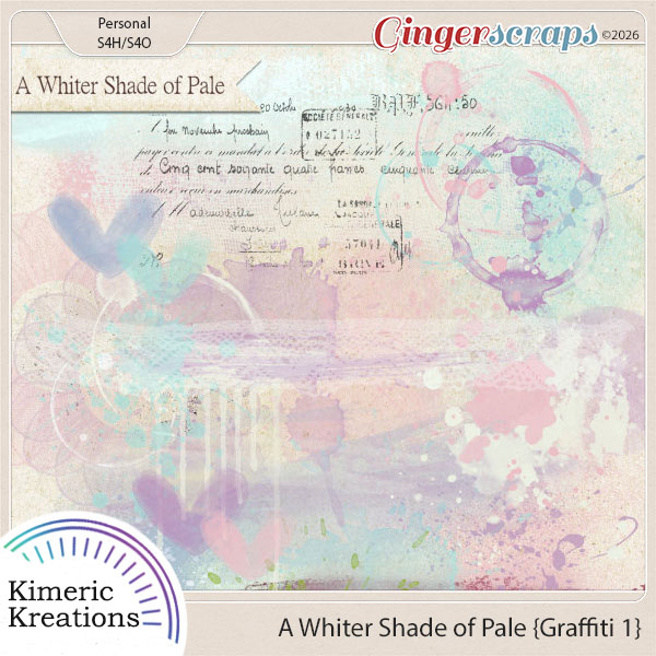 A Whiter Shade of Pale Graffiti 1 by Kimeric Kreations