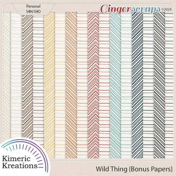 Wild Thing Bonus Paper Pack by Kimeric Kreations