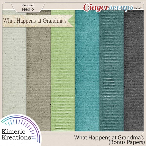 What Happens at Grandma's Bonus Papers by Kimeric Kreations