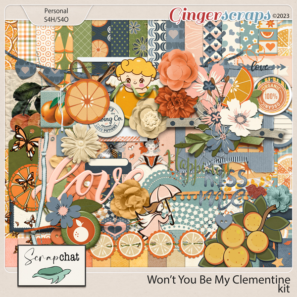 Won't You Be My Clementine Kit by ScrapChat Designs