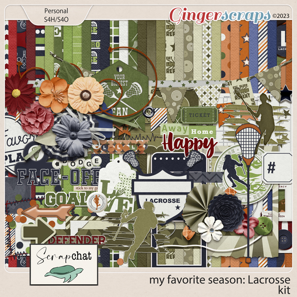 My Favorite Season: Lacrosse Kit by ScrapChat Designs