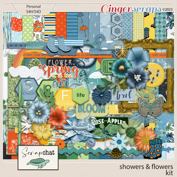 Showers and Flowers Kit by ScrapChat Designs