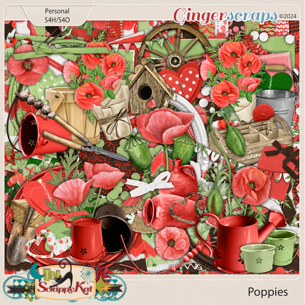 Poppies by The Scrappy Kat