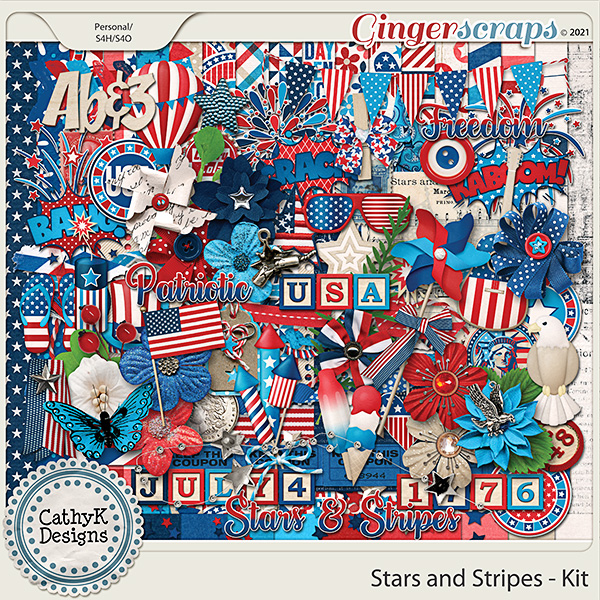 Stars and Stripes - Kit by CathyK Designs