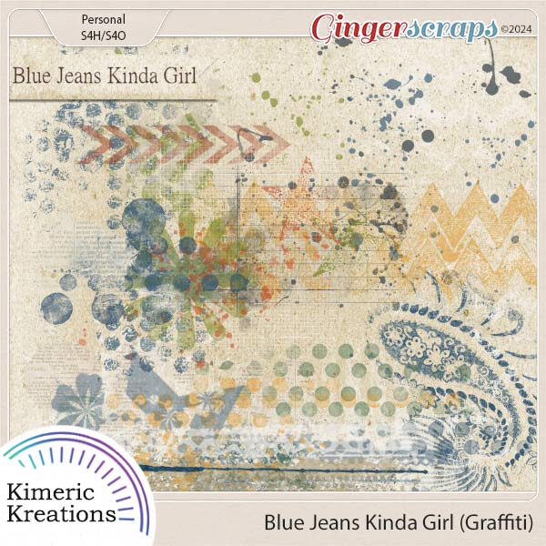 Blue Jeans Kinda Girl Graffiti Pack by Kimeric Kreations