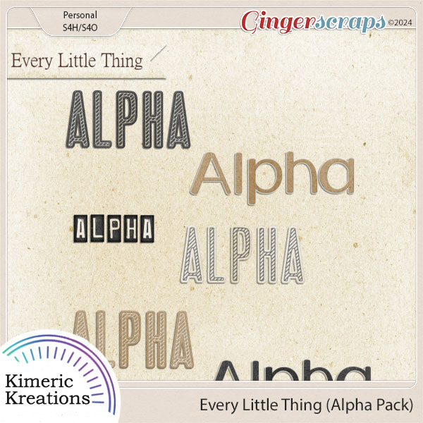Every Little Thing Alpha Pack by Kimeric Kreations