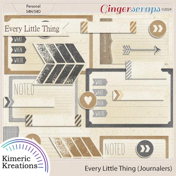 Every Little Thing Journalers by Kimeric Kreations 