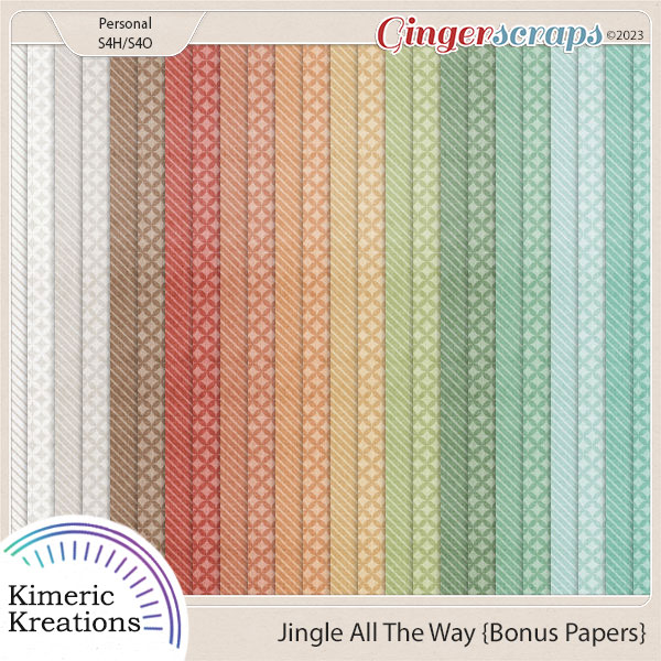Jingle All The Way Bonus Papers by Kimeric Kreations