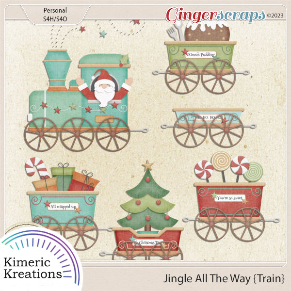 Jingle All The Way Train by Kimeric Kreations