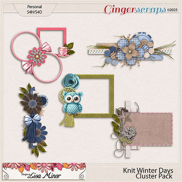 Knit Winter Days Cluster Pack from Designs by Lisa Minor