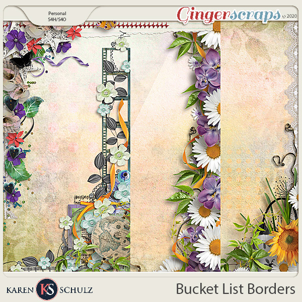 Bucket List Borders by Karen Schulz