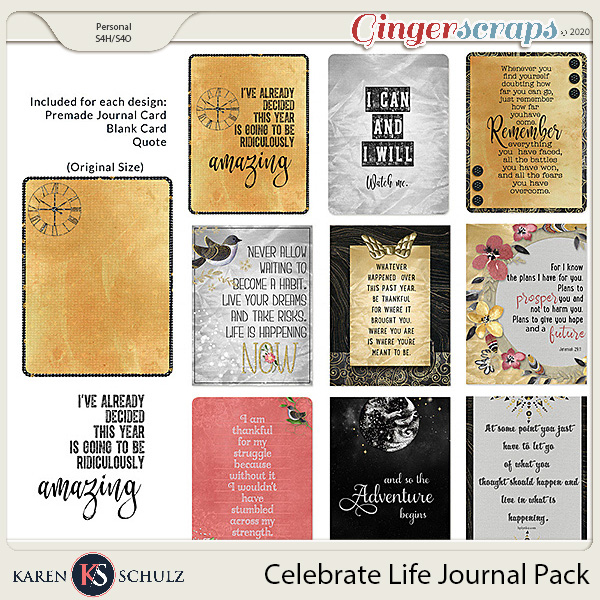 Celebrate Life Journal Pack by Karen Schulz