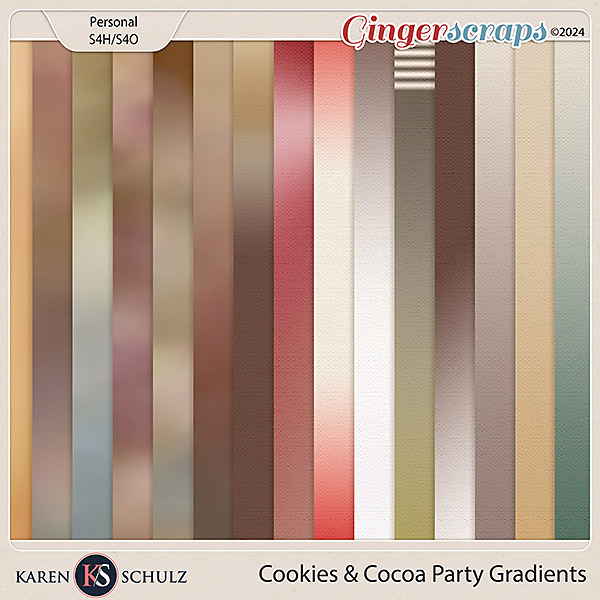 Cookies and Cocoa Party Gradients by Karen Schulz