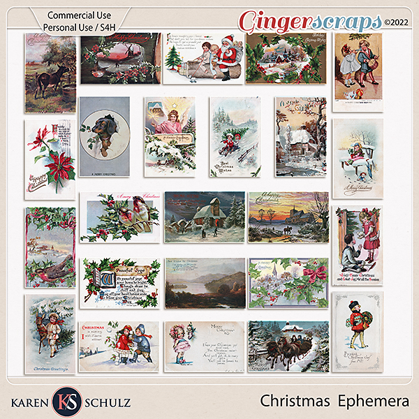 Christmas Ephemera by Karen Schulz