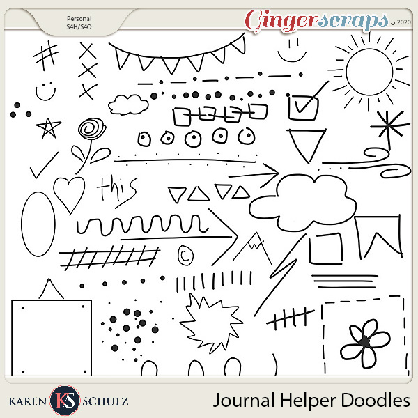 Journal Helper Doodles 01 by Karen Schulz  