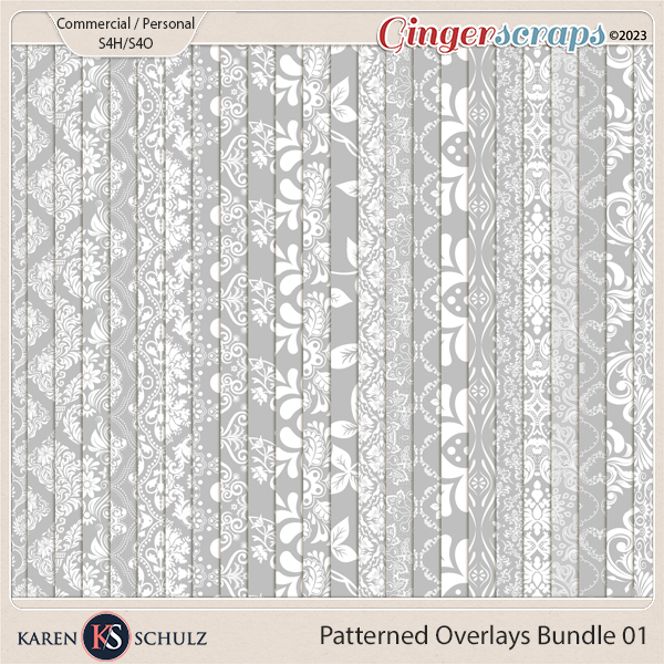 Patterned Overlays Bundle 01 by Karen Schulz