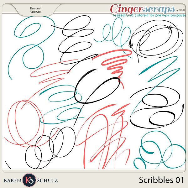 Scribbles 01 by Karen Schulz   