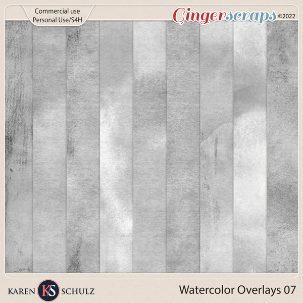 Watercolor Overlays 07 by Karen Schulz 