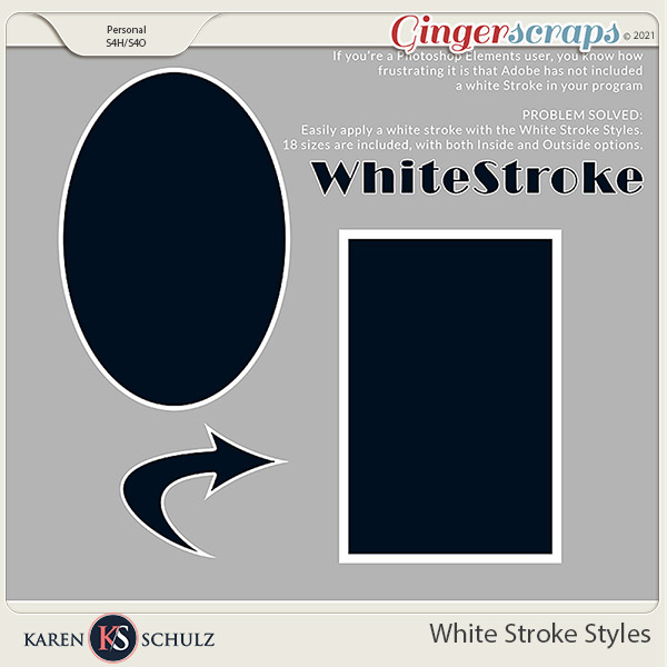 White Stroke Styles by Karen Schulz