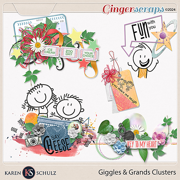 Giggles and Grands Clusters by Karen Schulz