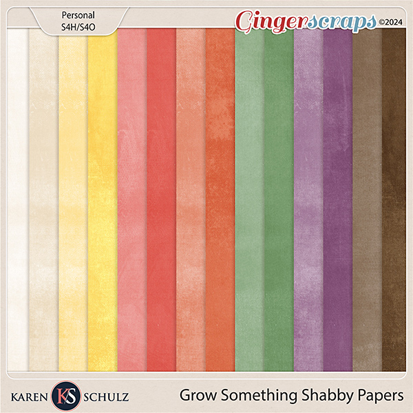 Grow Something Shabby Papers by Karen Schulz & Tami Miller