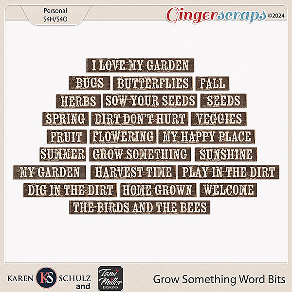 Grow Something Word Bits by Karen Schulz & Tami Miller