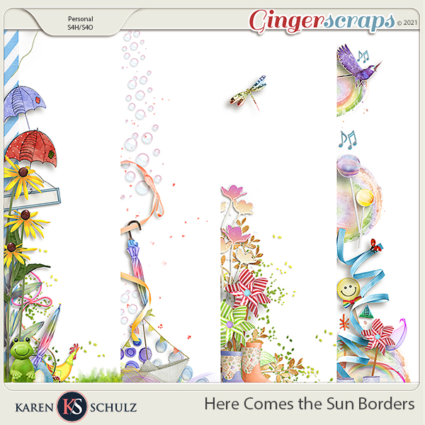 Here Comes the Sun Borders by Karen Schulz