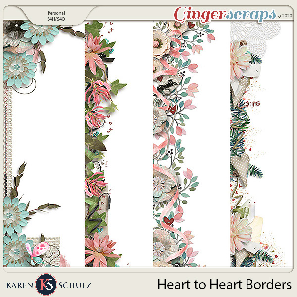 Heart to Heart Borders by Karen Schulz
