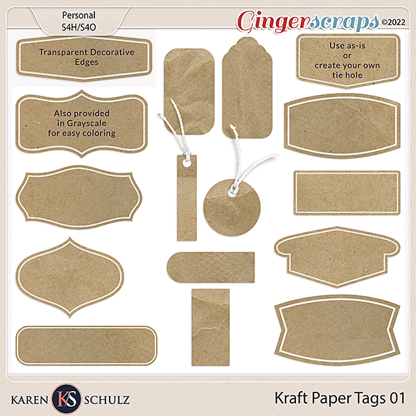 Kraft Paper Tags 01