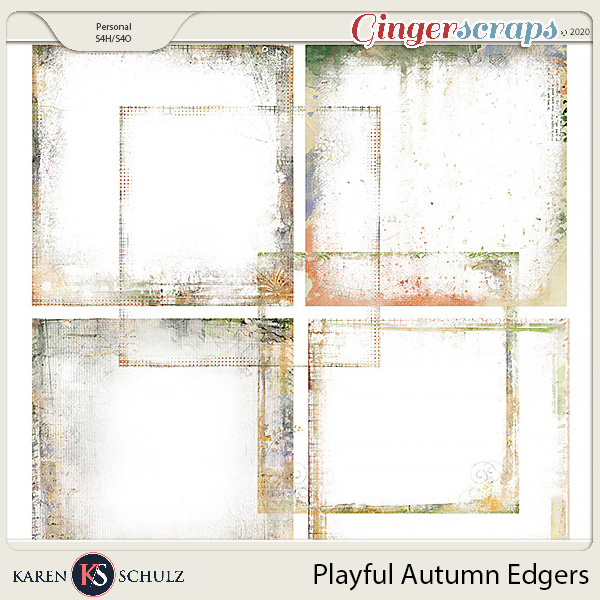 Playful Autumn Edgers by Karen Schulz and Linda Cumberland Designs