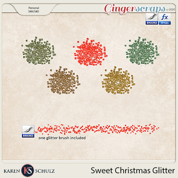 Sweet Christmas Glitter by Karen Schulz and Linda Cumberland Designs 