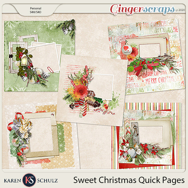 GingerScraps :: Quick Pages and Albums :: Sweet Christmas Quick Pages ...