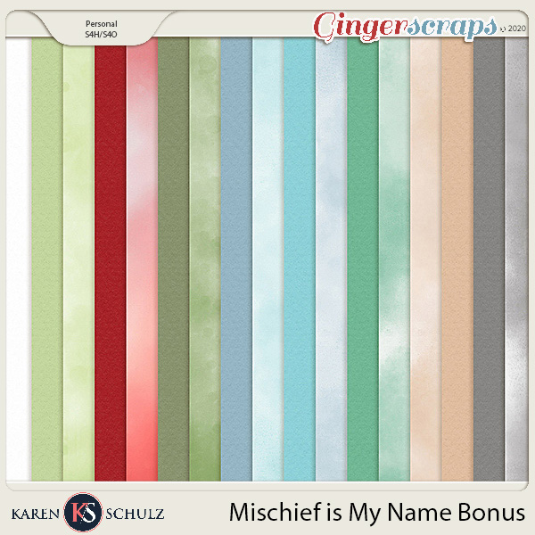 Mischief is my Name Bonus Papers by Karen Schulz