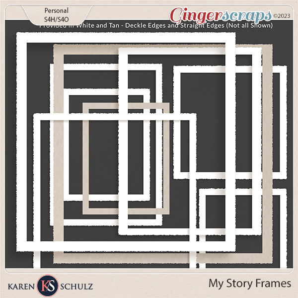 My Story Deckle Frames by Karen Schulz  