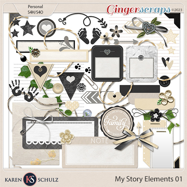 My Story Elements 01 by Karen Schulz   