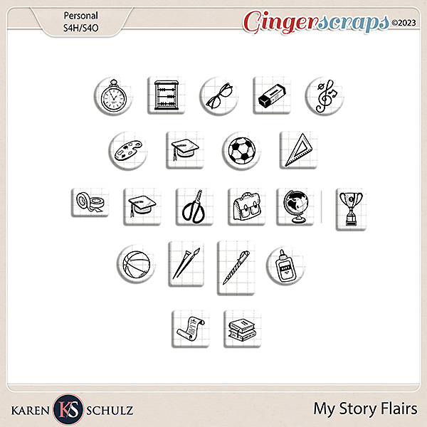 My Story Flairs by Karen Schulz 