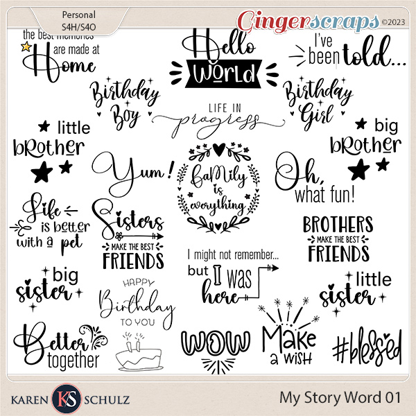 My Story Word Art 01 by Karen Schulz 