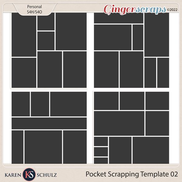 Pocket Scrapping Templates 02 by Karen Schulz