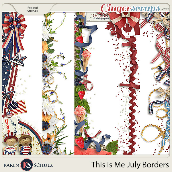 This is Me July Borders by Karen Schulz