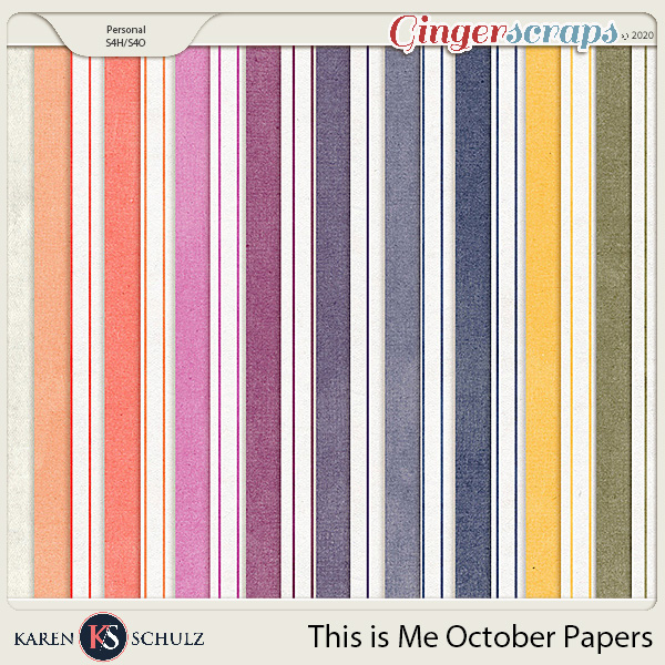 This is Me October Paper Pack 2 by Karen Schulz