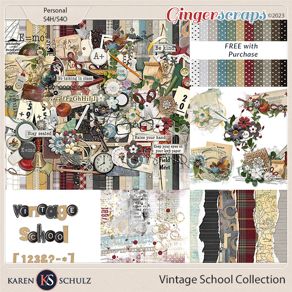 Vintage School Collection by Karen Schulz 