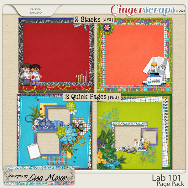 Lab 101 Page Pack from Designs by Lisa Minor