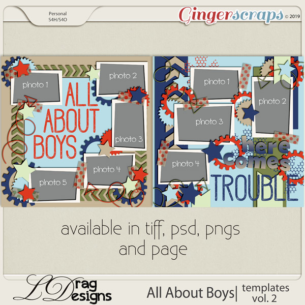 All About Boys: Templates Vol. 2 by LDragDesigns