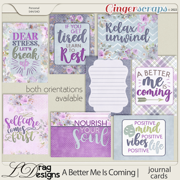 A Better Me Is Coming: Journal Cards by LDragDesigns