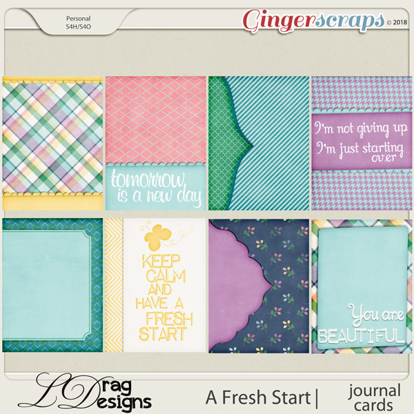 A Fresh Start: Journal Cards by LDragDesigns