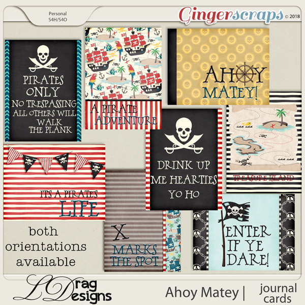 Ahoy Matey: Journal Cards by LDragDesigns