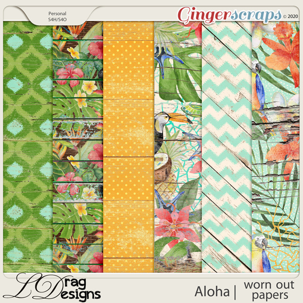 Aloha: Worn Out Papers by LDragDesigns