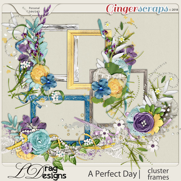 A Perfect Day: Cluster Frames by LDrag Designs