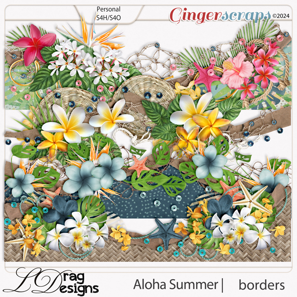 Aloha Summer: Borders by LDragDesigns
