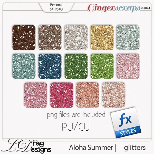 Aloha Summer: Glitterstyles by LDragDesigns